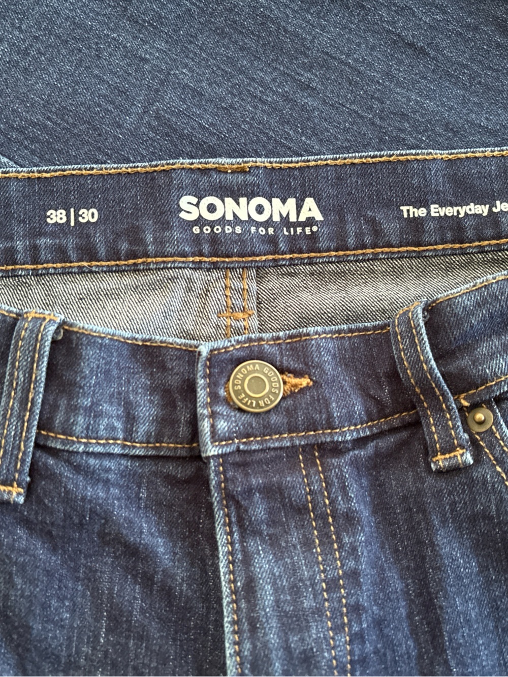 Sonoma Men’s Dark Blue Relaxed Jeans